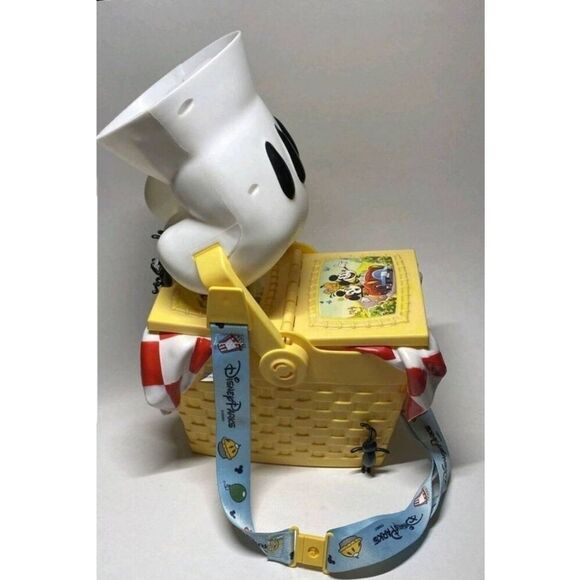 Disney Parks Mickey & Minnie's Runaway Railway Picnic Basket Popcorn Bucket - Picture 1 of 9